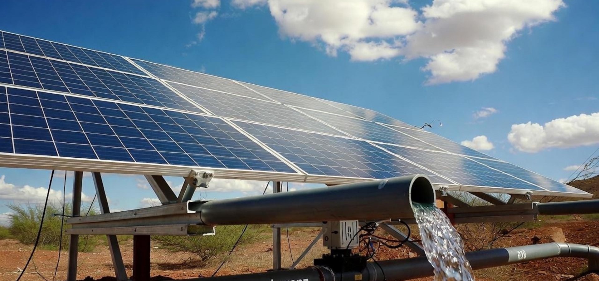Sistema de bombeo solar en General Pico, La Pampa.